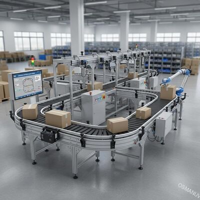 自動操作の高速汎用帯コンベアシステム