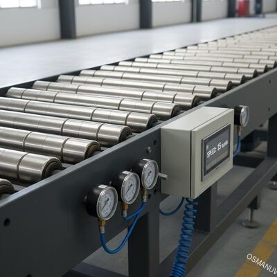 工業用重量輸送ローラー 0~20m/min 速度と空気圧0.4~0.6Mpa