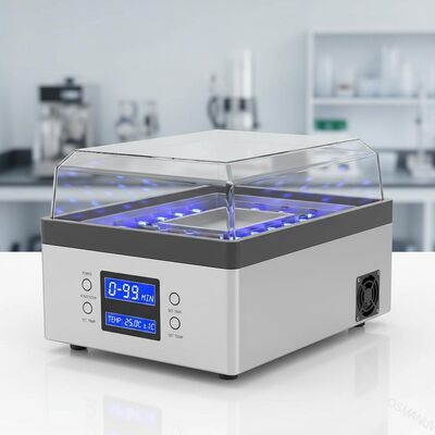 計時器制御範囲 0~99分 温度制御精度 ±1C のUV照射装置