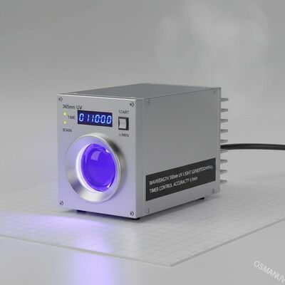 時計制御精度 ±1min の工業用波長 365nm UV 光発電機