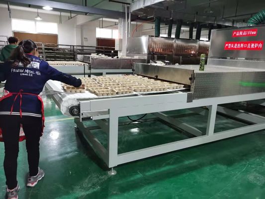 成形パルプ、お茶、食品用熱風殺菌トンネル | 多目的乾燥・殺菌