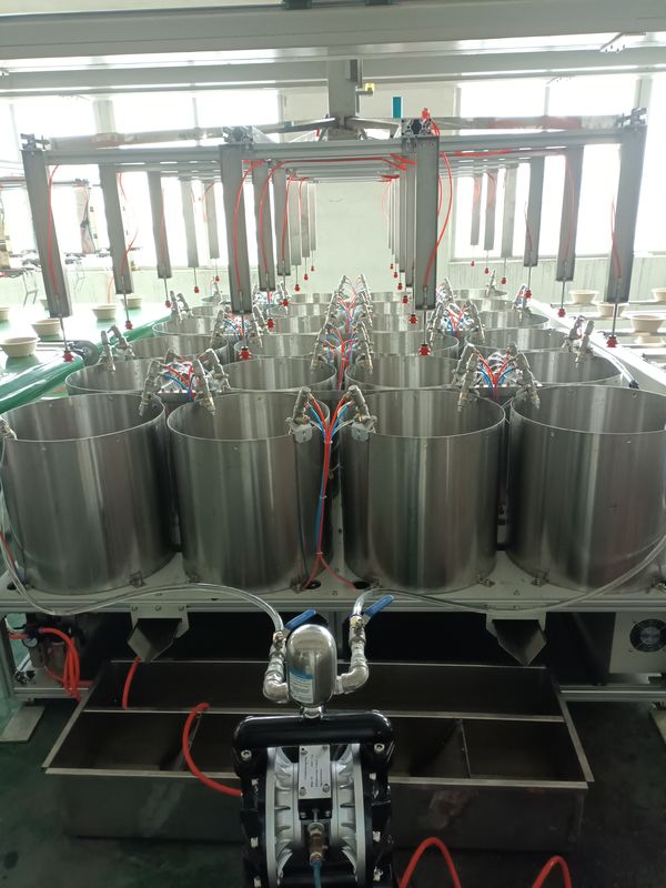 パルプモールド製品用内部スピンコーティングライン - 全自動精密コーティング機