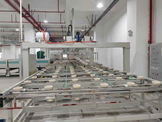 Rotary Coating Machine 24 Working Station For Food  Packaging Industry Vacuum Suction Cup