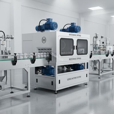 Water Based Paint Microwave Drying Production Line Servo Motor