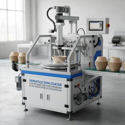 Versatile Spin Coater Pulp Molding For Food Packaging Oil And Leakage Proof UV Coating Machine