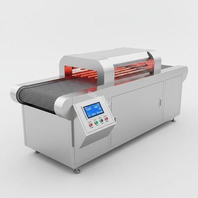 Teflon Infrared Drying Machine Teflon Conveyor Belt System Temp Control