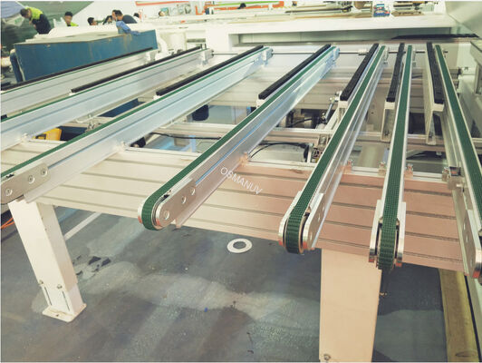 220V 50HZ Synchronous Cnc Green Conveyor Belt Machine 0.75KW