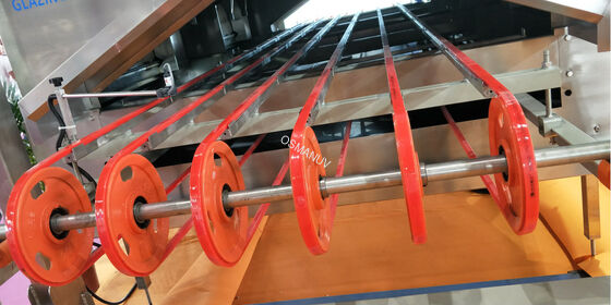 220V 50HZ Synchronous Cnc Green Conveyor Belt Machine 0.75KW